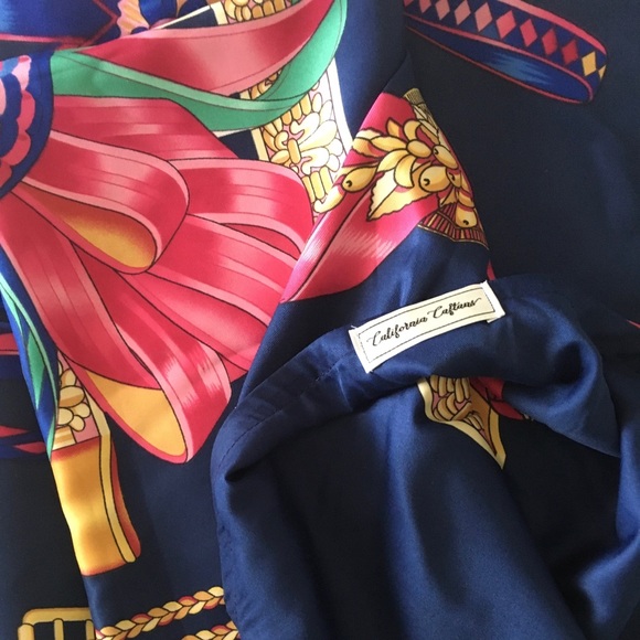 Designer Silk Caftan Kaftan California Full Length Dress OSFA - Picture 2 of 11